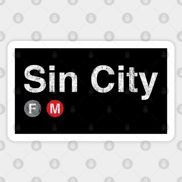 Sin City Magnet by huckblade